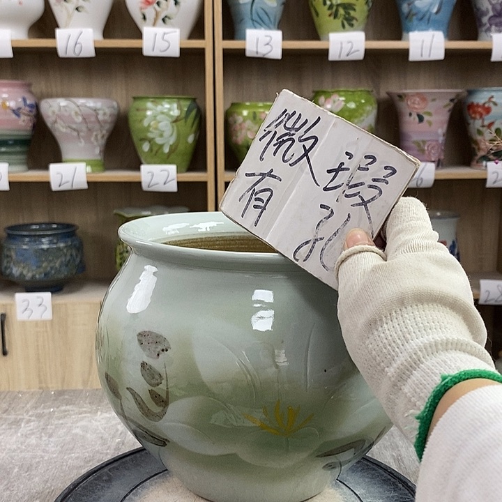 缸13xc景德镇陶瓷花盆