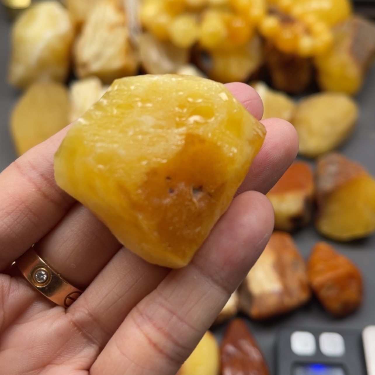 【闪购商品】未镶嵌定制琥珀天然琥珀蜜蜡原石定制y