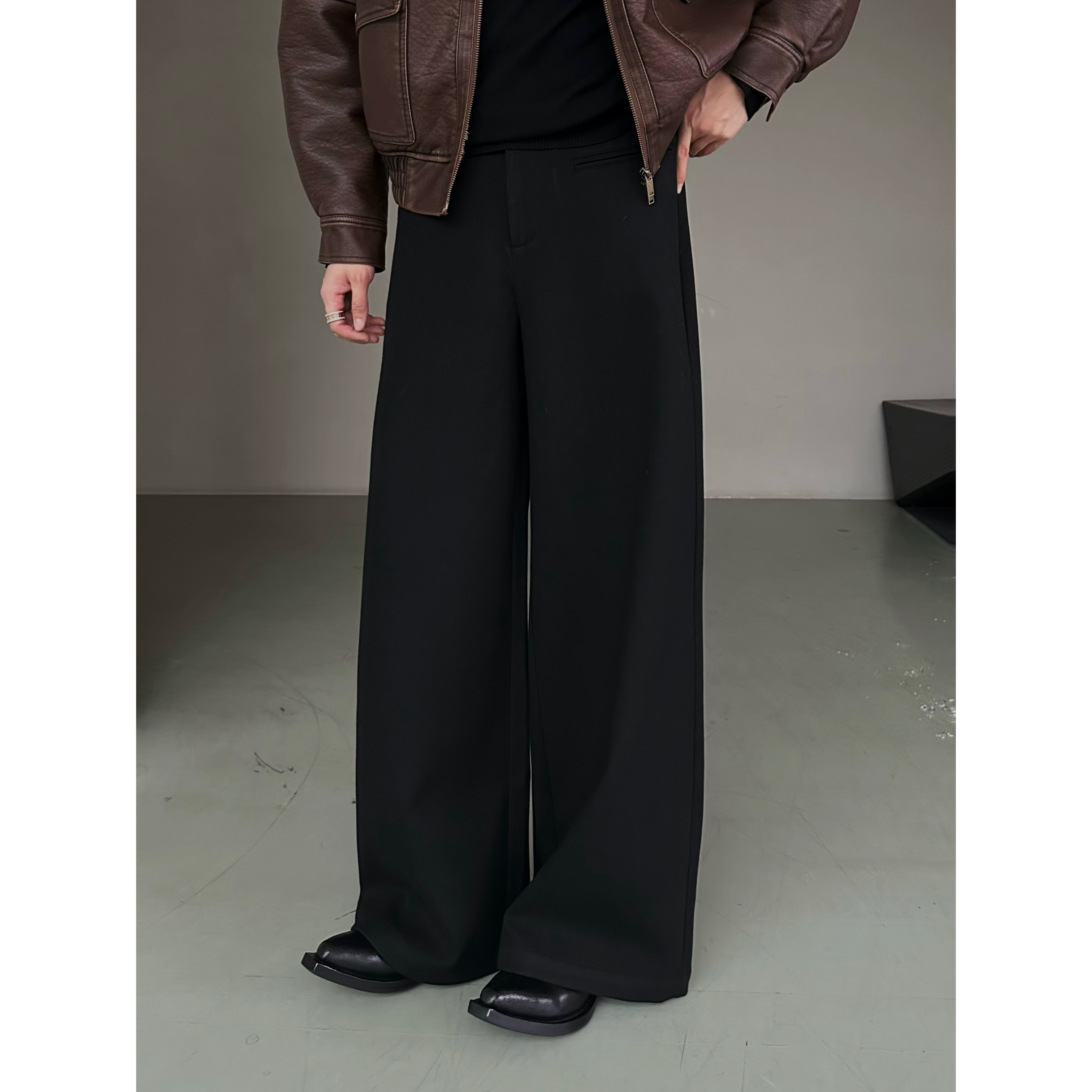 【TANPIN】25A/W 摩登时代 精纺羊毛呢时装直筒西裤