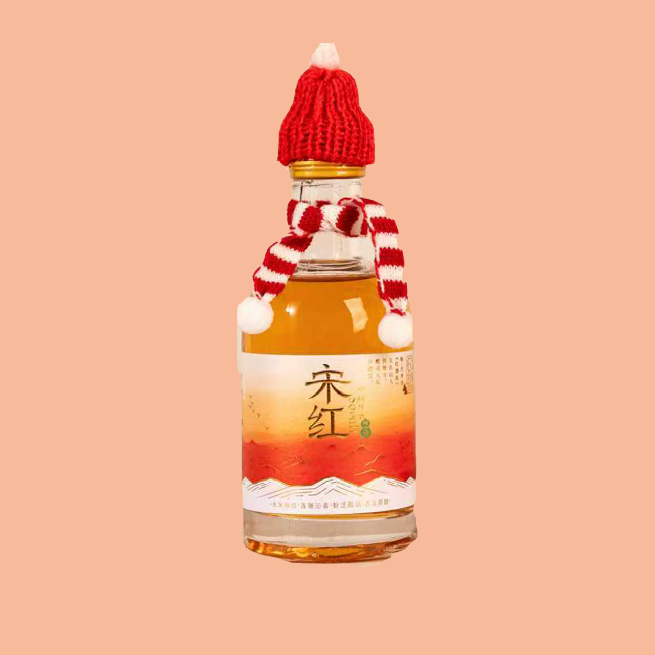 宋红中国红酒梅之味200ml圣诞版