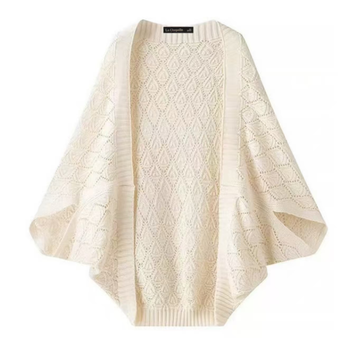 （8126）春秋气质民国风新中式旗袍外搭披肩红色显白穿搭针织开衫