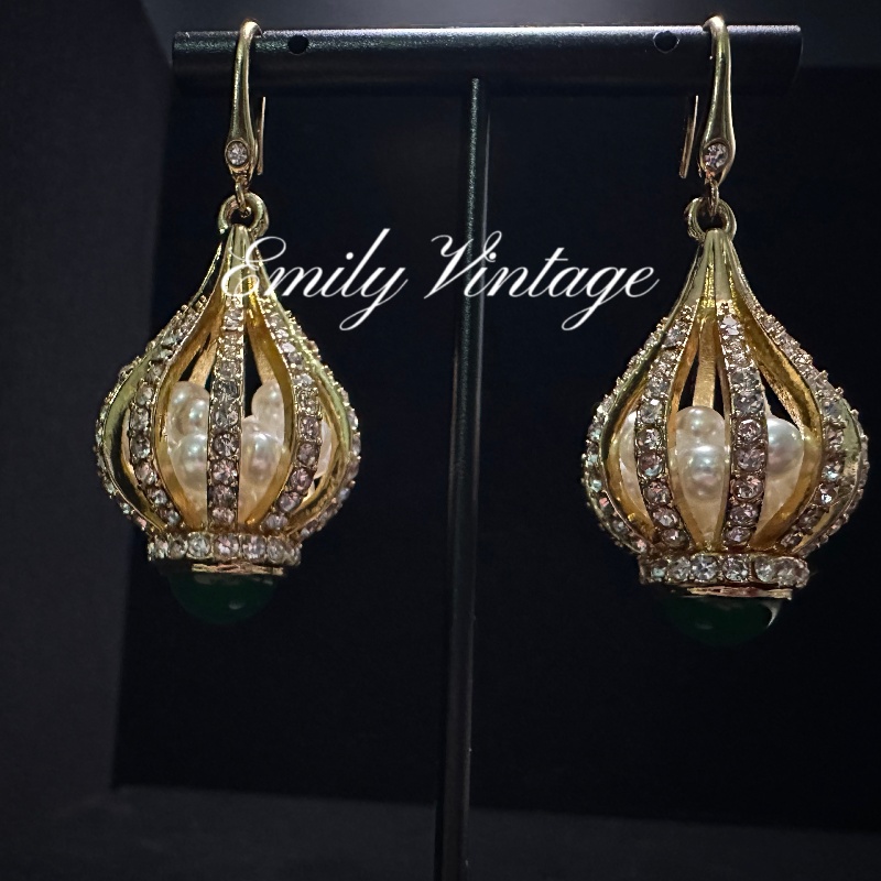 铜合金仿珍珠耳饰 【2827】青雀閣 经典珍藏