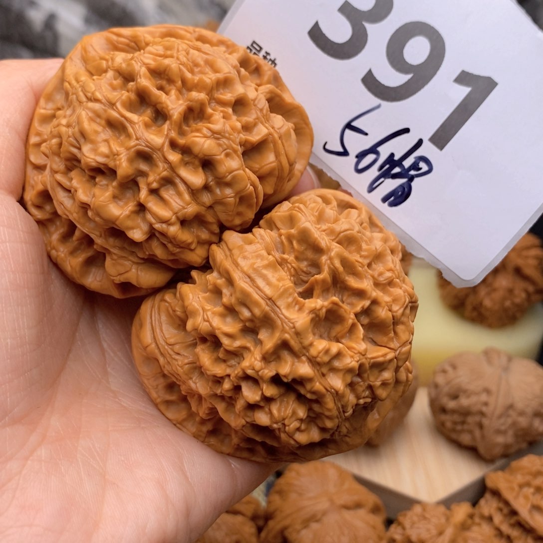 文玩核桃把件391号56帽