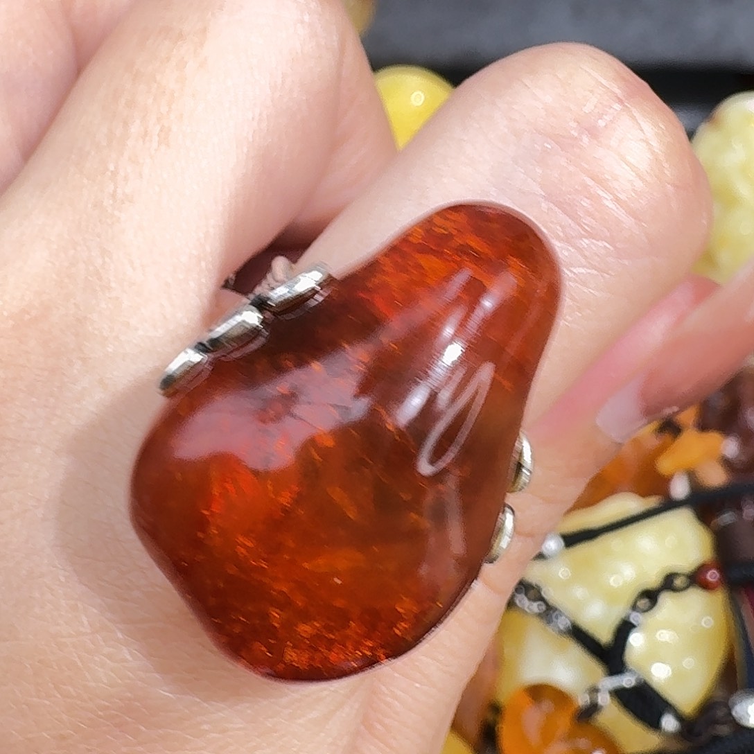 琥珀未镶嵌裸石你