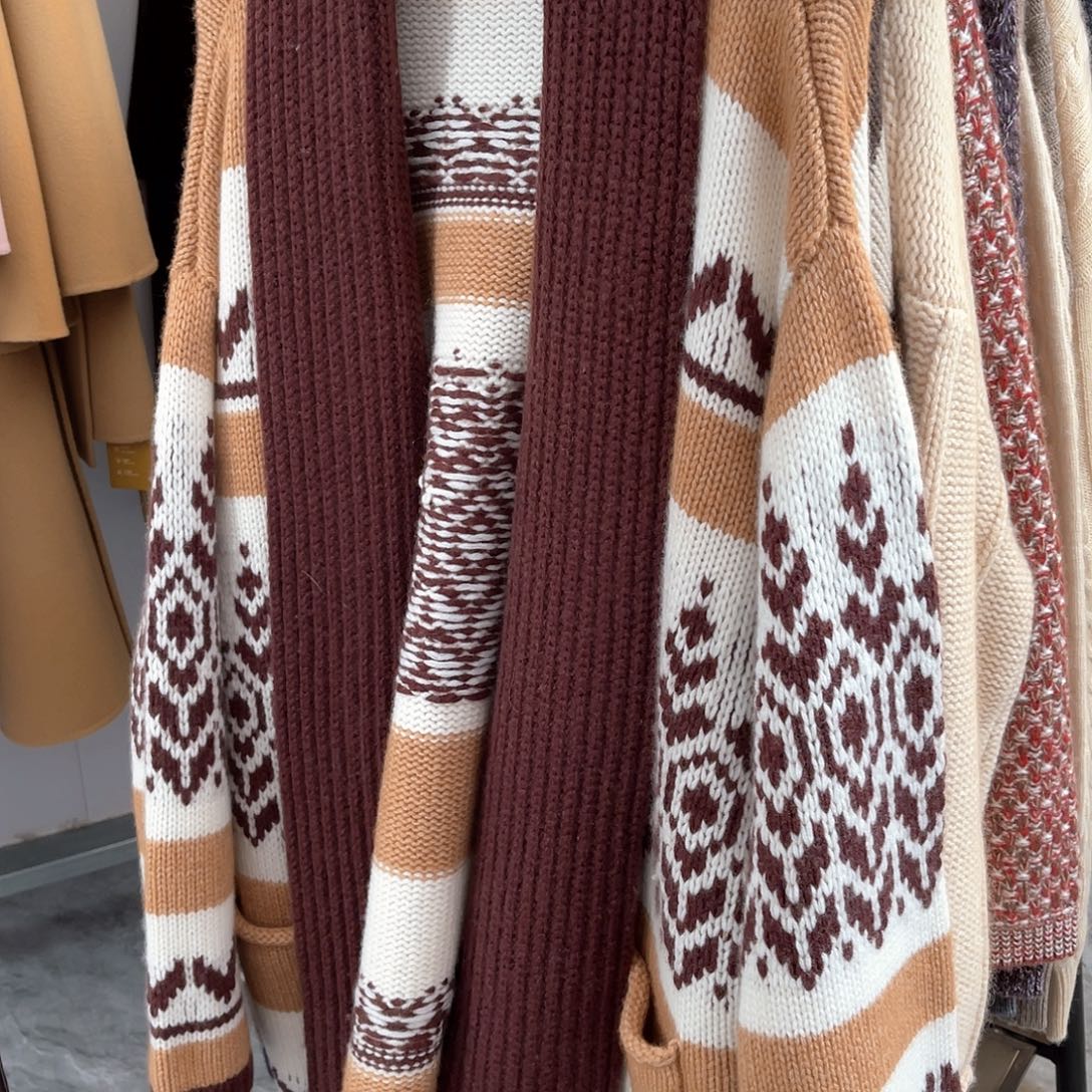 漫***漫中长款 花型 拼色 浴袍