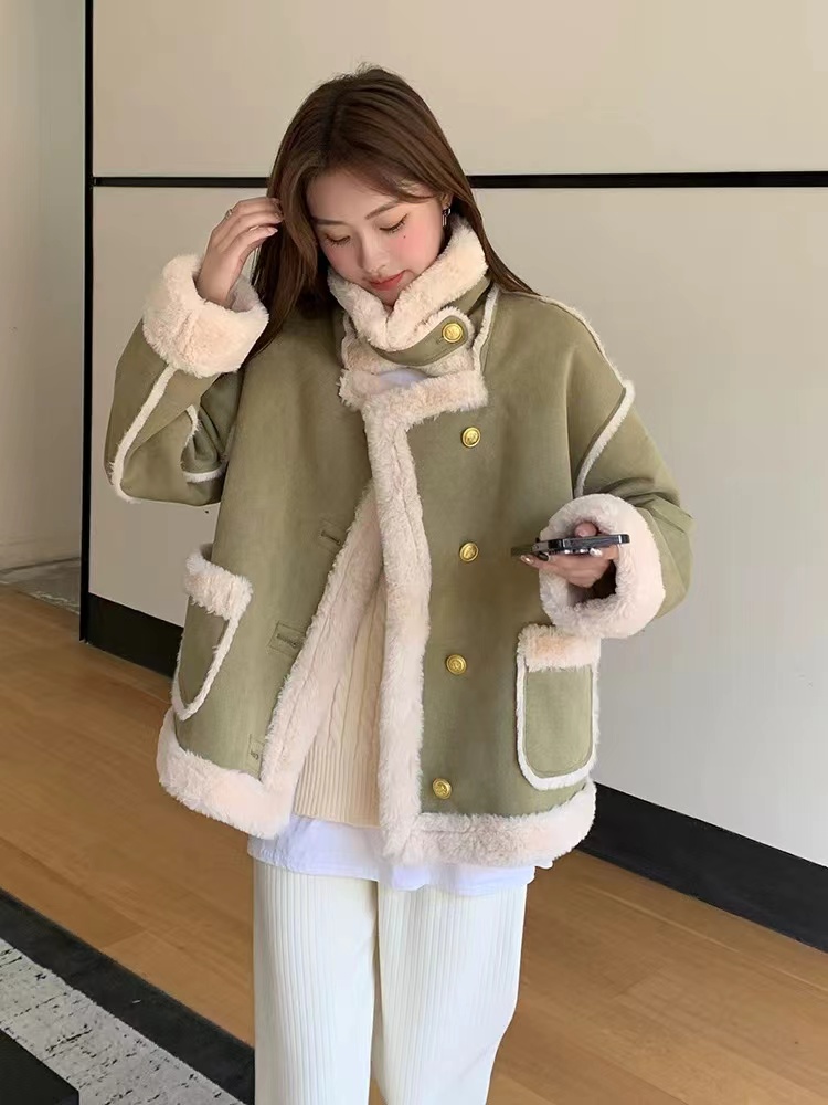 孤品单件新款皮毛一体加厚女士时尚短款气质女款（下单非图片款）