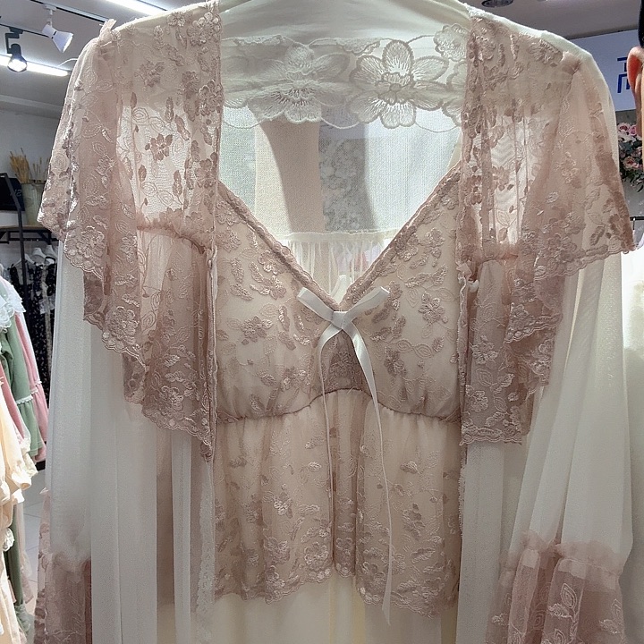 三醋酯纤维宫廷风两件套