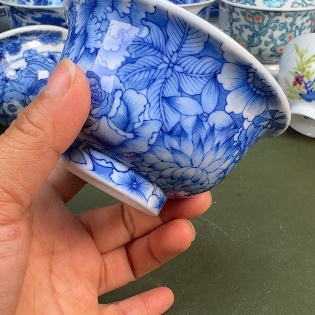 陶景德镇纯手绘茶具圆圆252