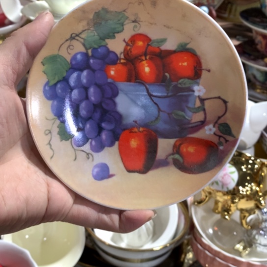 瓷片微瑕陶瓷处理介意请慎拍12.5厘米