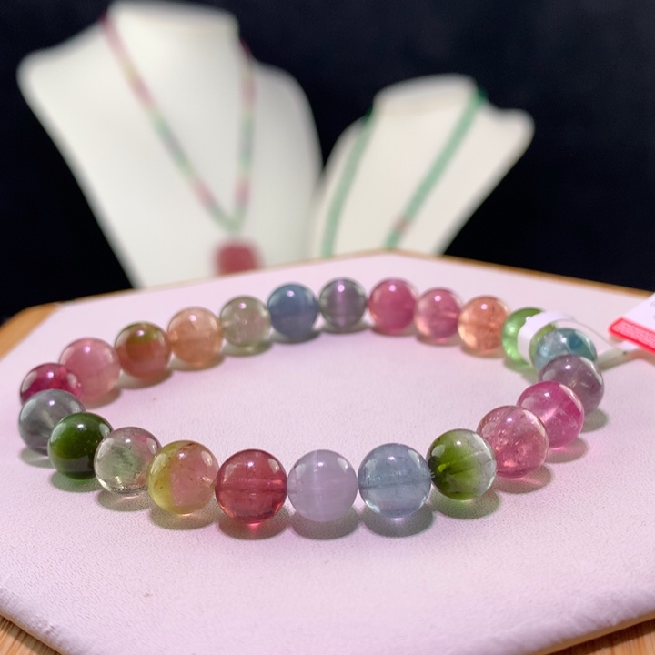 双色碧玺手链未镶嵌