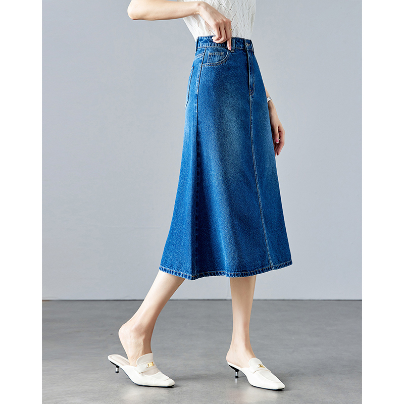 梵希蔓通勤休闲牛仔半身裙72852