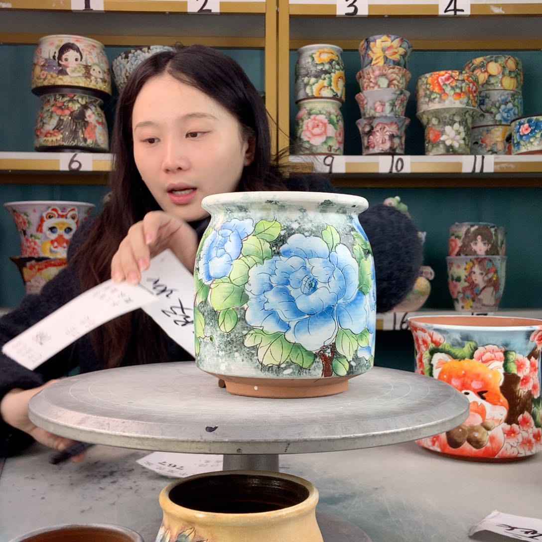 罐景德镇手工瑕疵766