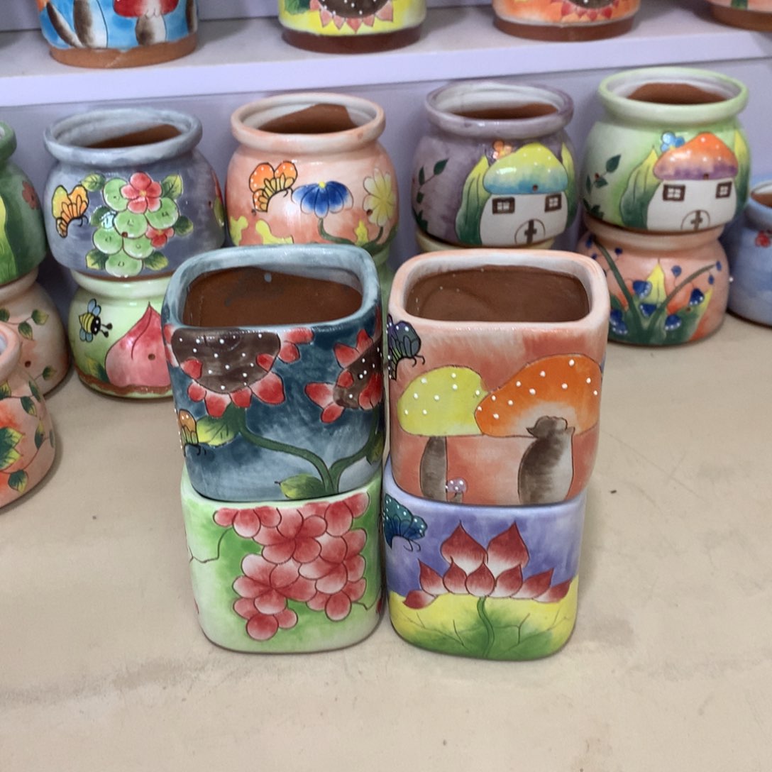 手绘花盆，手绘福利
