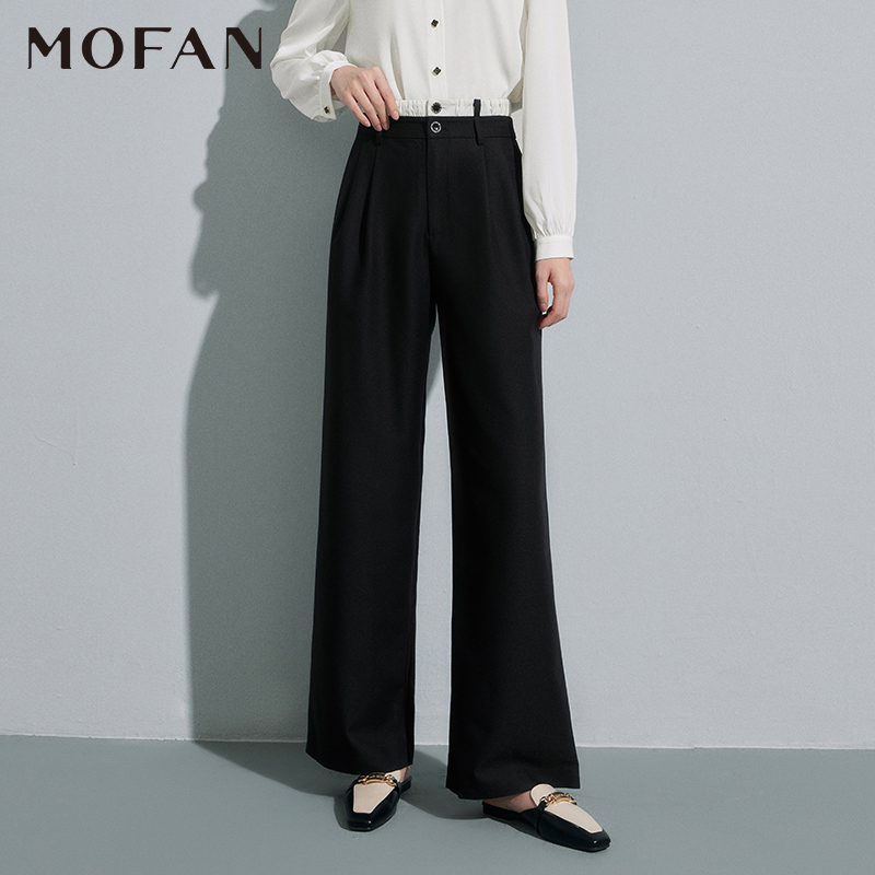 【大叔专属】MOFAN摩凡春新款黑色休闲裤MBK374535