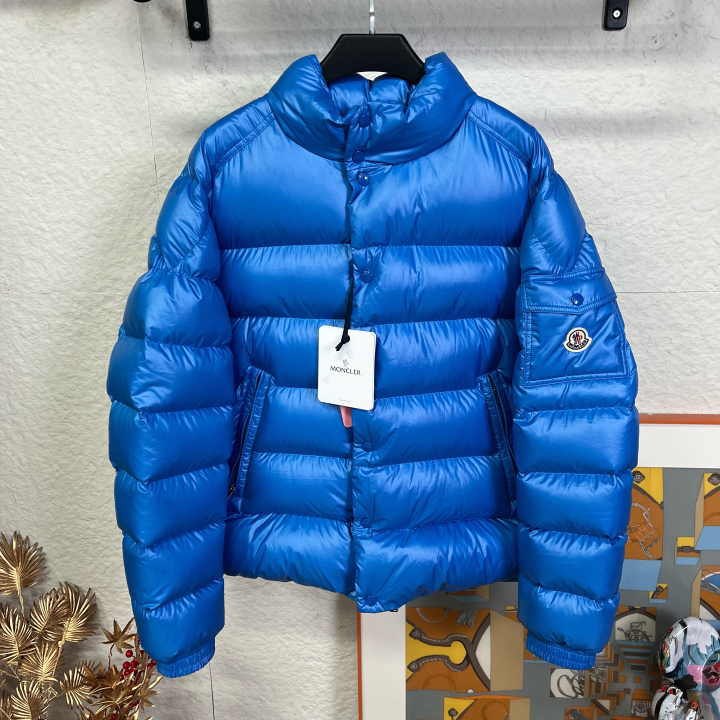未使用 MONCLER 蓝色Lule羽绒服/4码/2512236