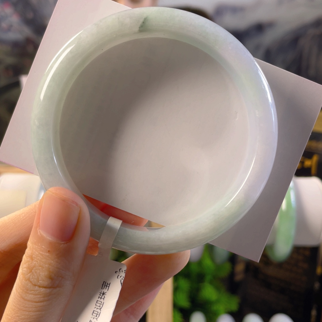 翡翠手镯未镶嵌福利镯棉线