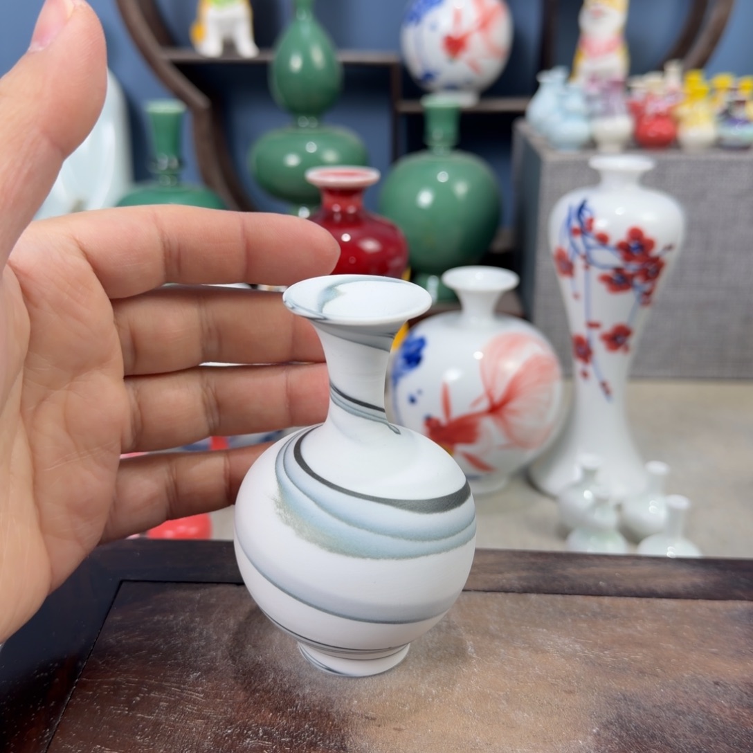 陶瓷手工小花器摆件