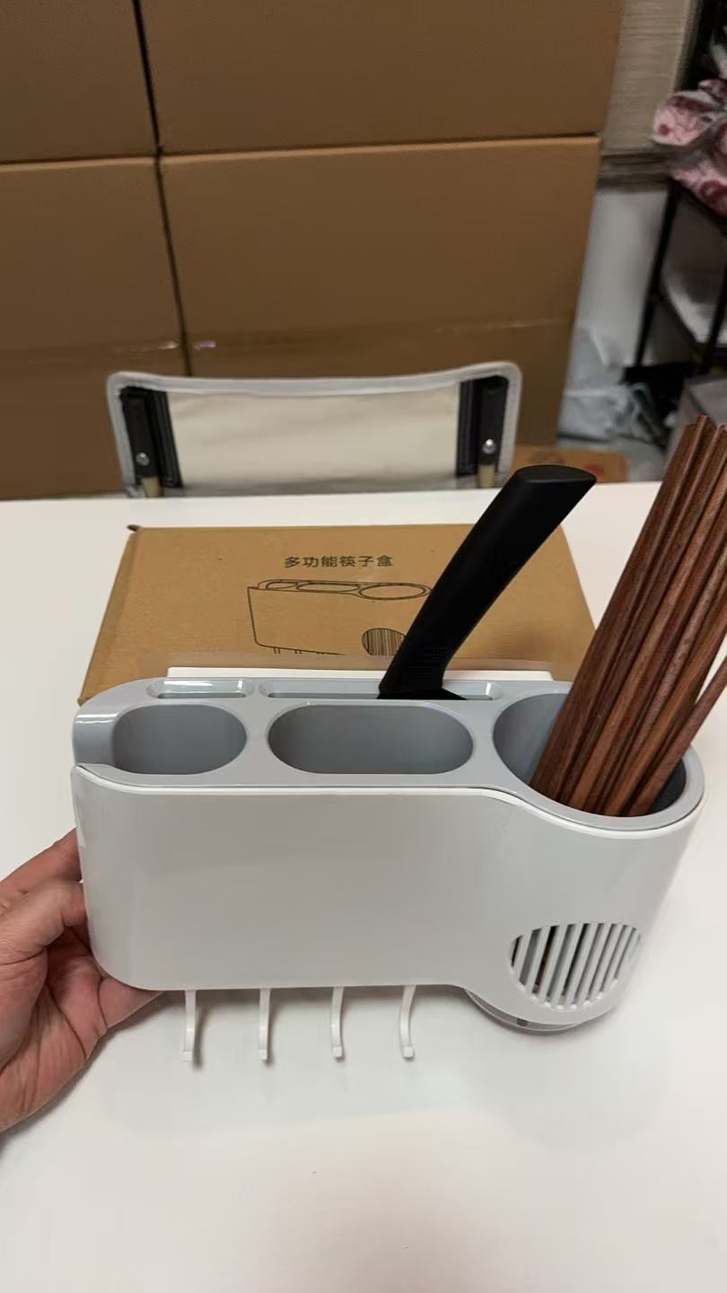 多功能双层筷子桶带挂钩