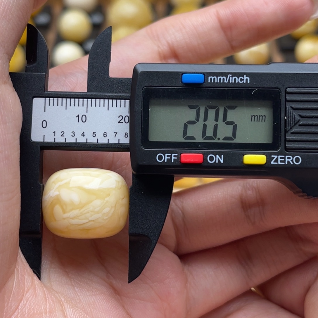 琥珀未镶嵌裸石蜜蜡墩子静