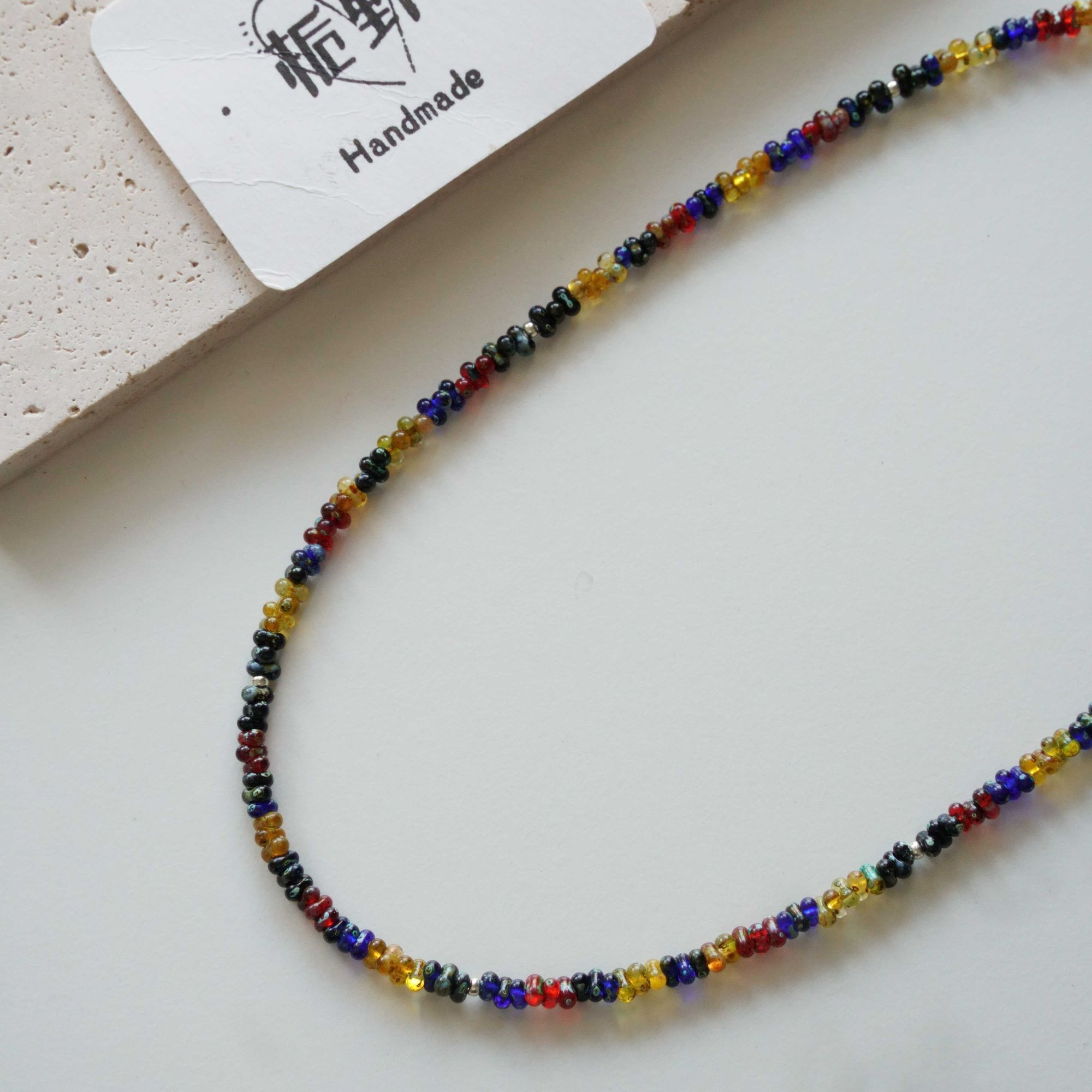 冬日繁花｜原创手作捷克珠项链