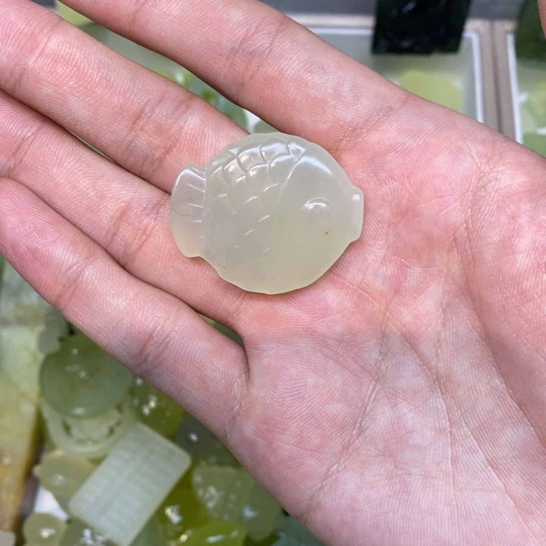 岫玉未镶嵌吊坠(不含链)两单包邮