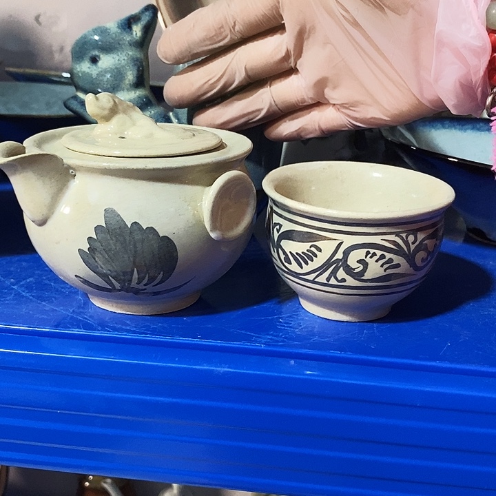 瓷片七厂手绘把壶