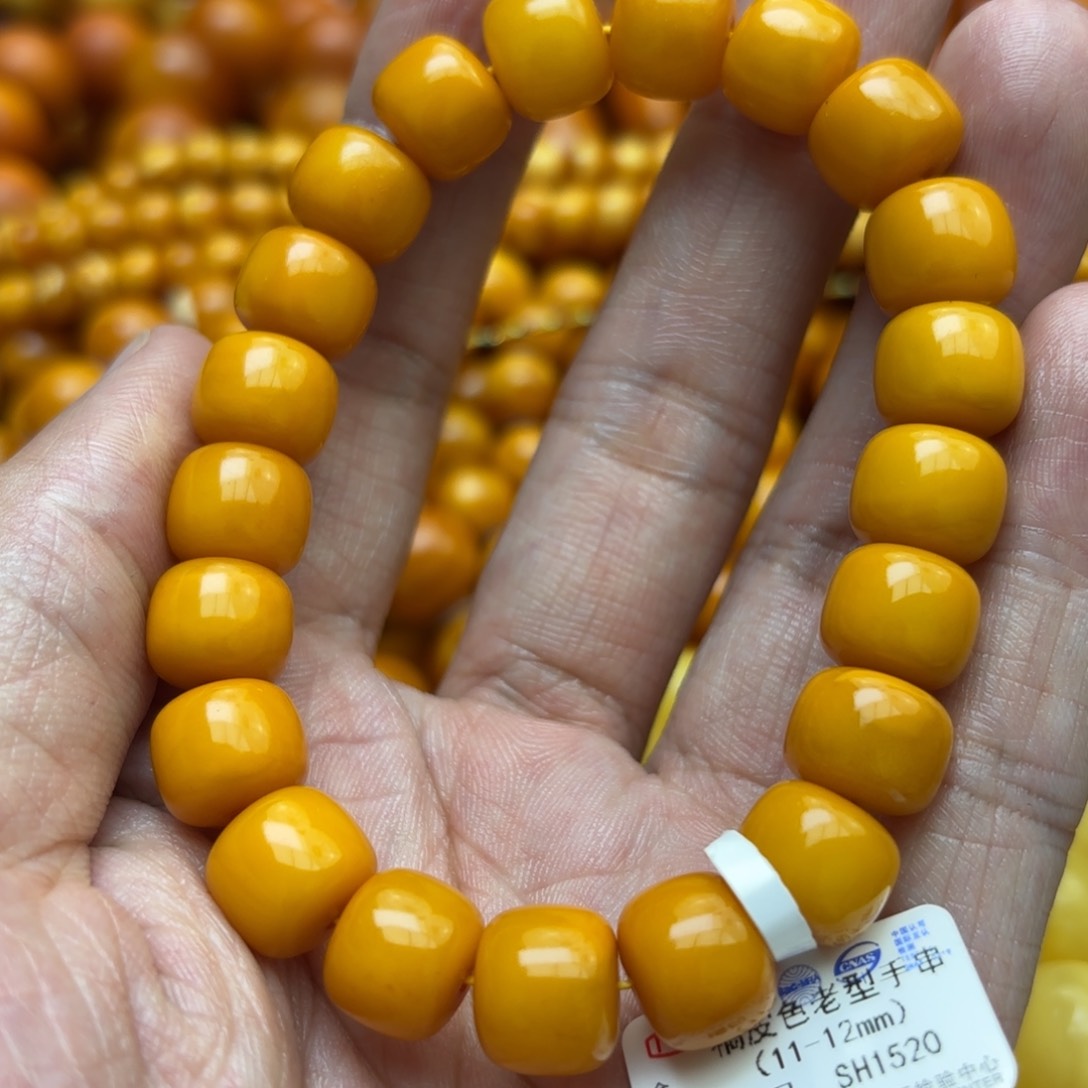 琥珀手链未镶嵌蜜蜡