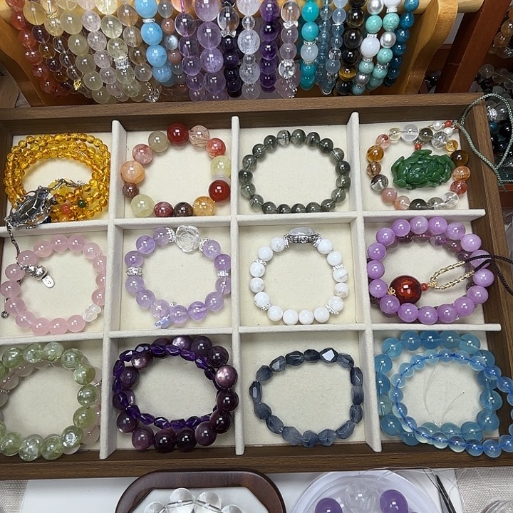 烟晶手链银S925镶嵌