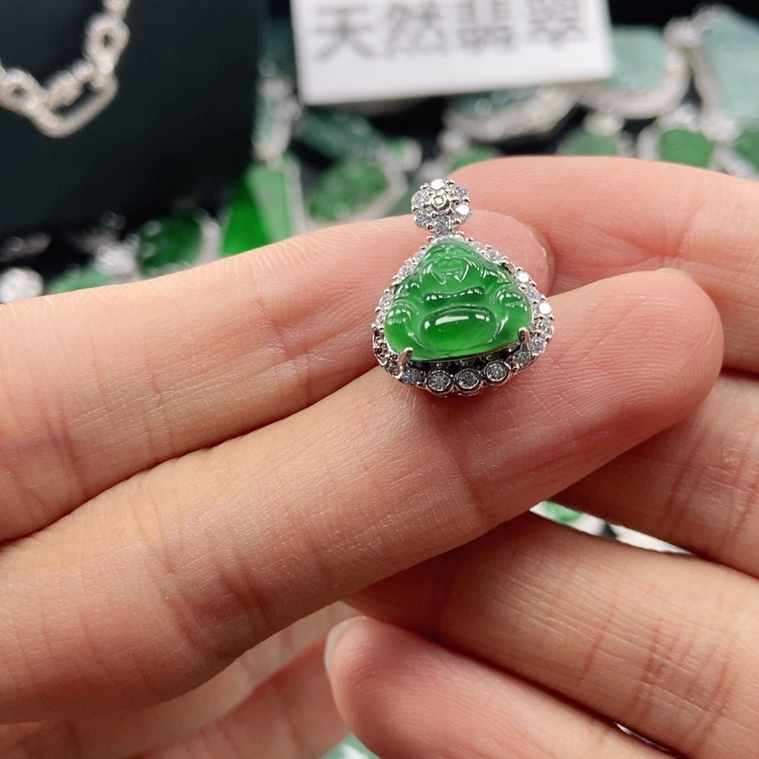翡翠未镶嵌吊坠(不含链)