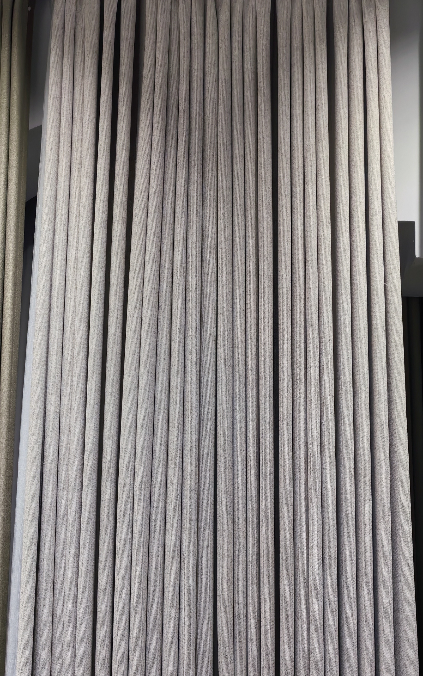 佳友窗帘/定制高档麻料纯色窗帘（花色贵二十一米）标价为成品毎米