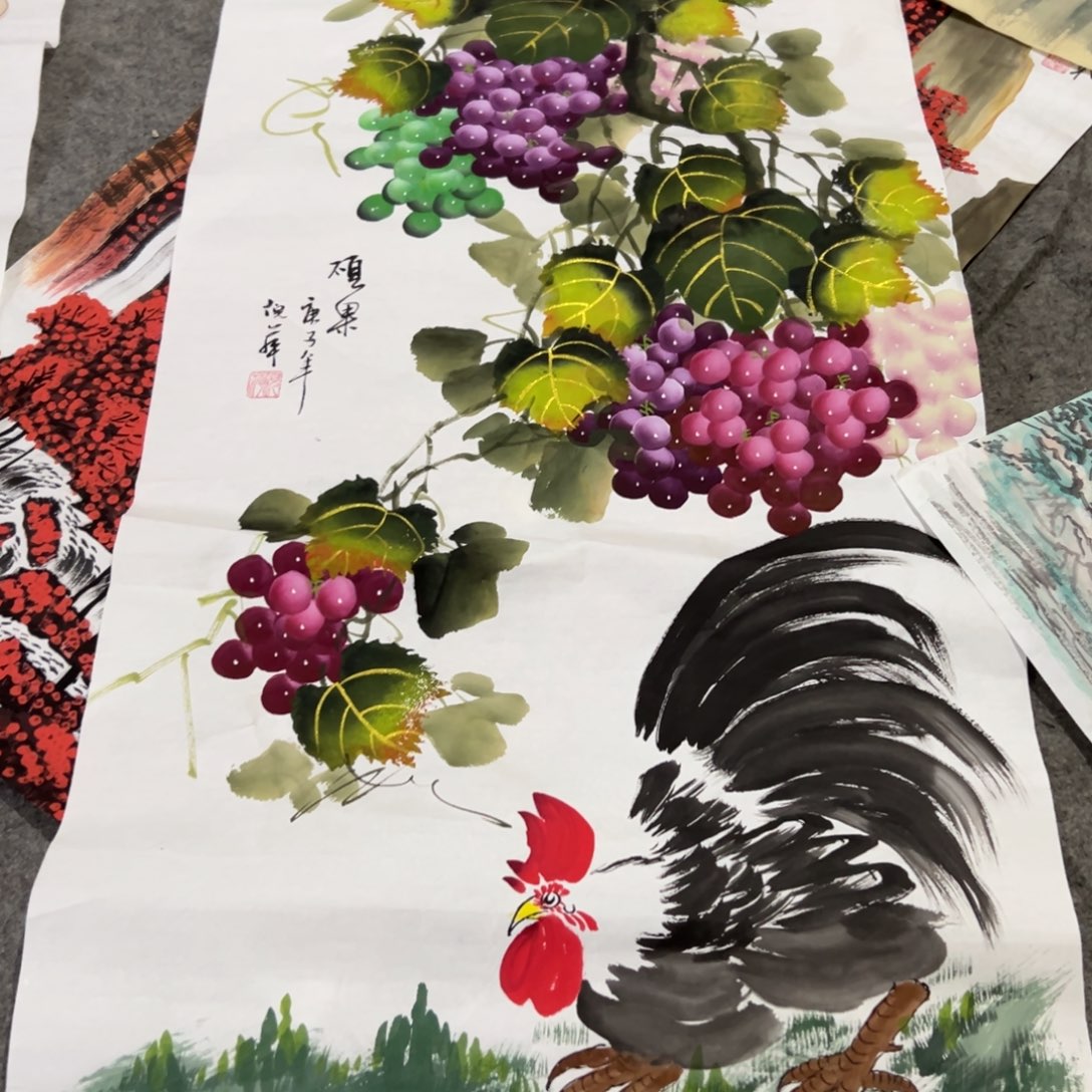 国画国画作品画心一张