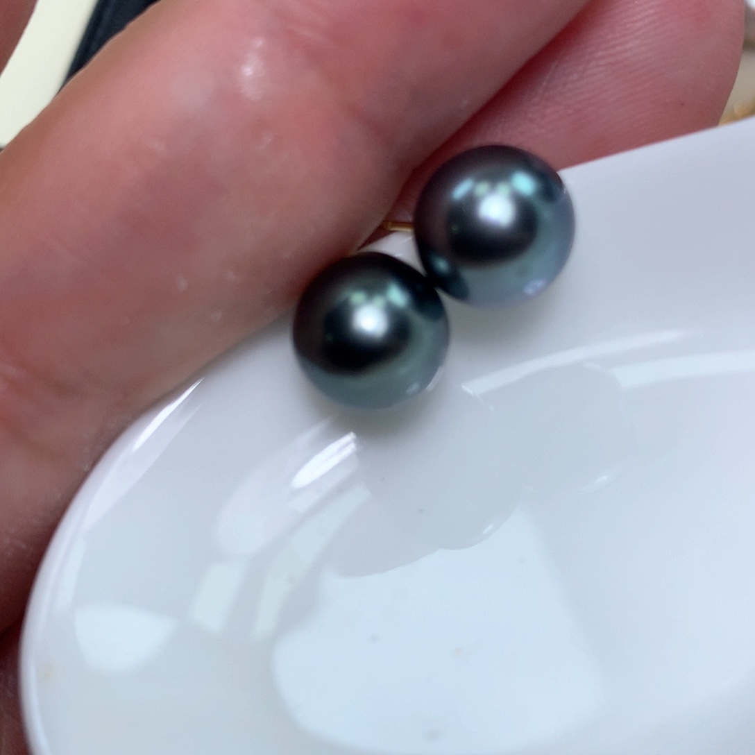 18K金镶嵌耳饰海水珍珠