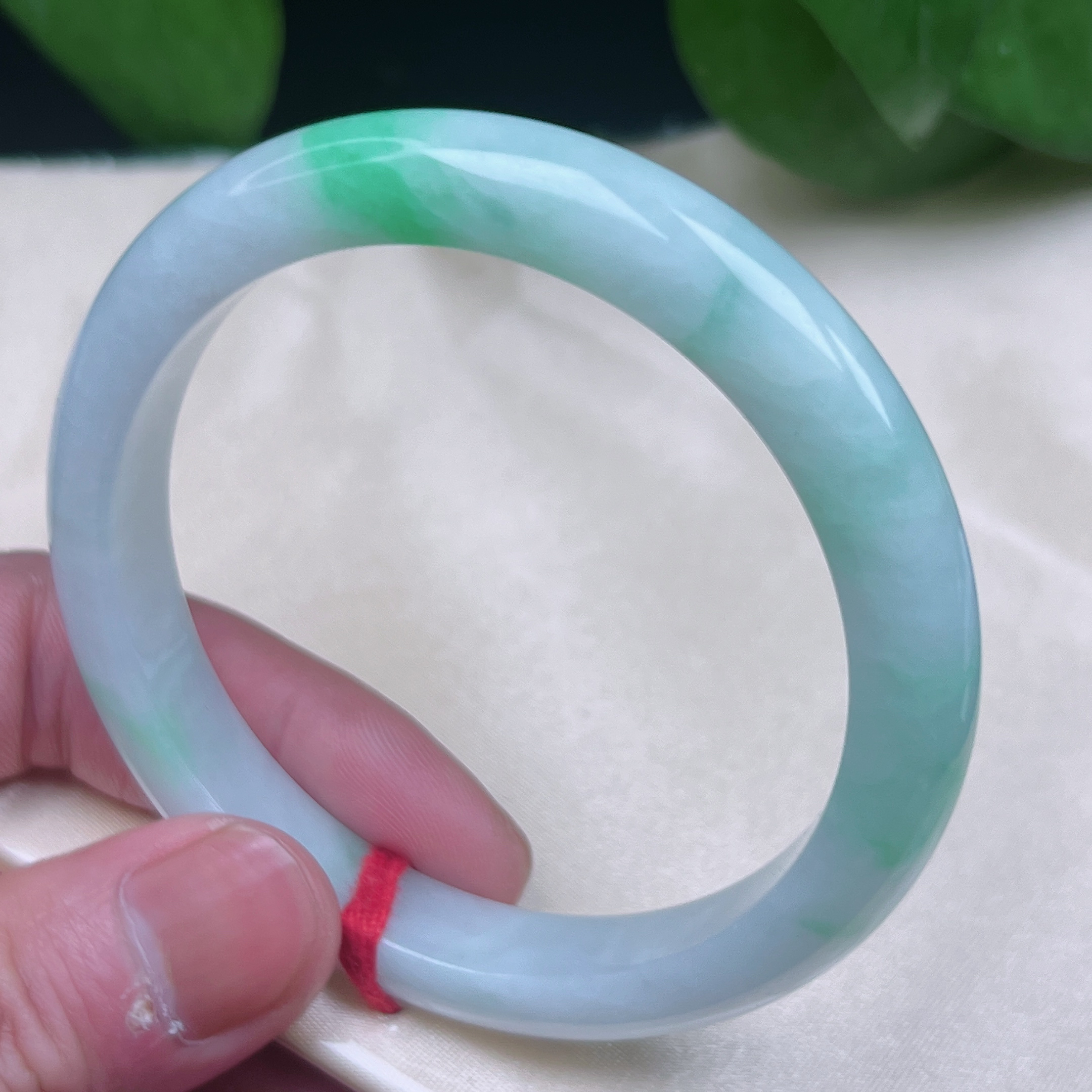 【可铱翡翠手镯】缅甸天然翡翠a货手镯，圈56.4（8017）正