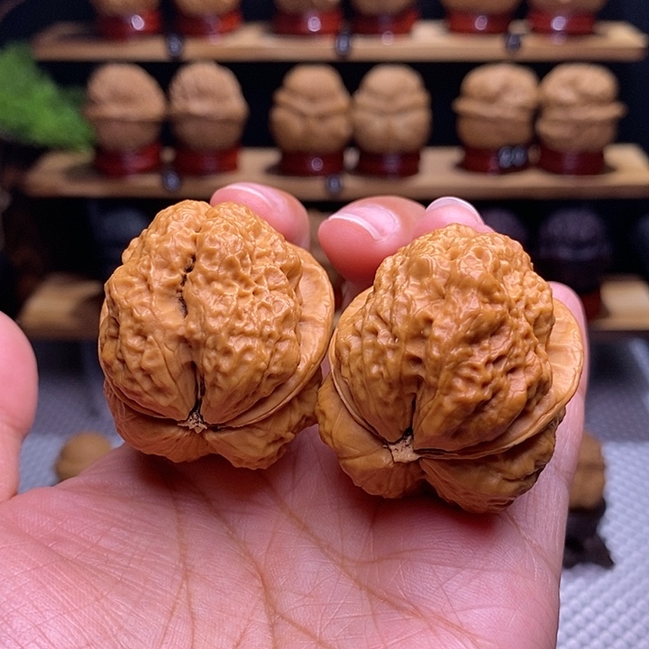 文玩核桃把件饕餮28