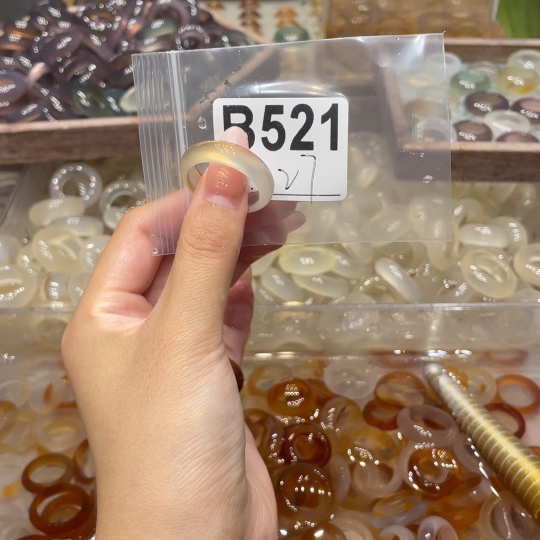 玛瑙/玉髓未镶嵌戒指521