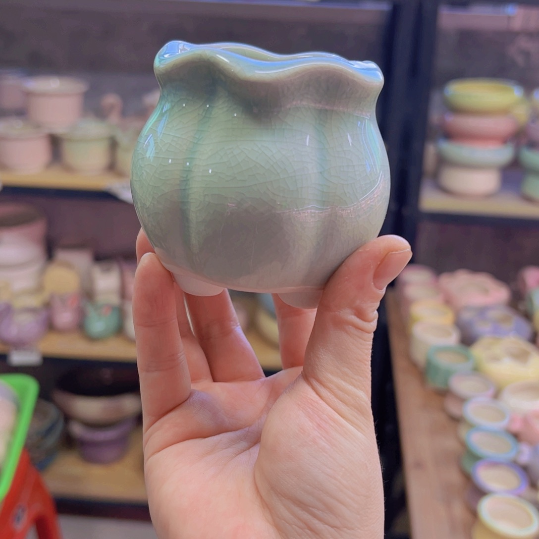 陶瓷花盆当场凑满12包邮