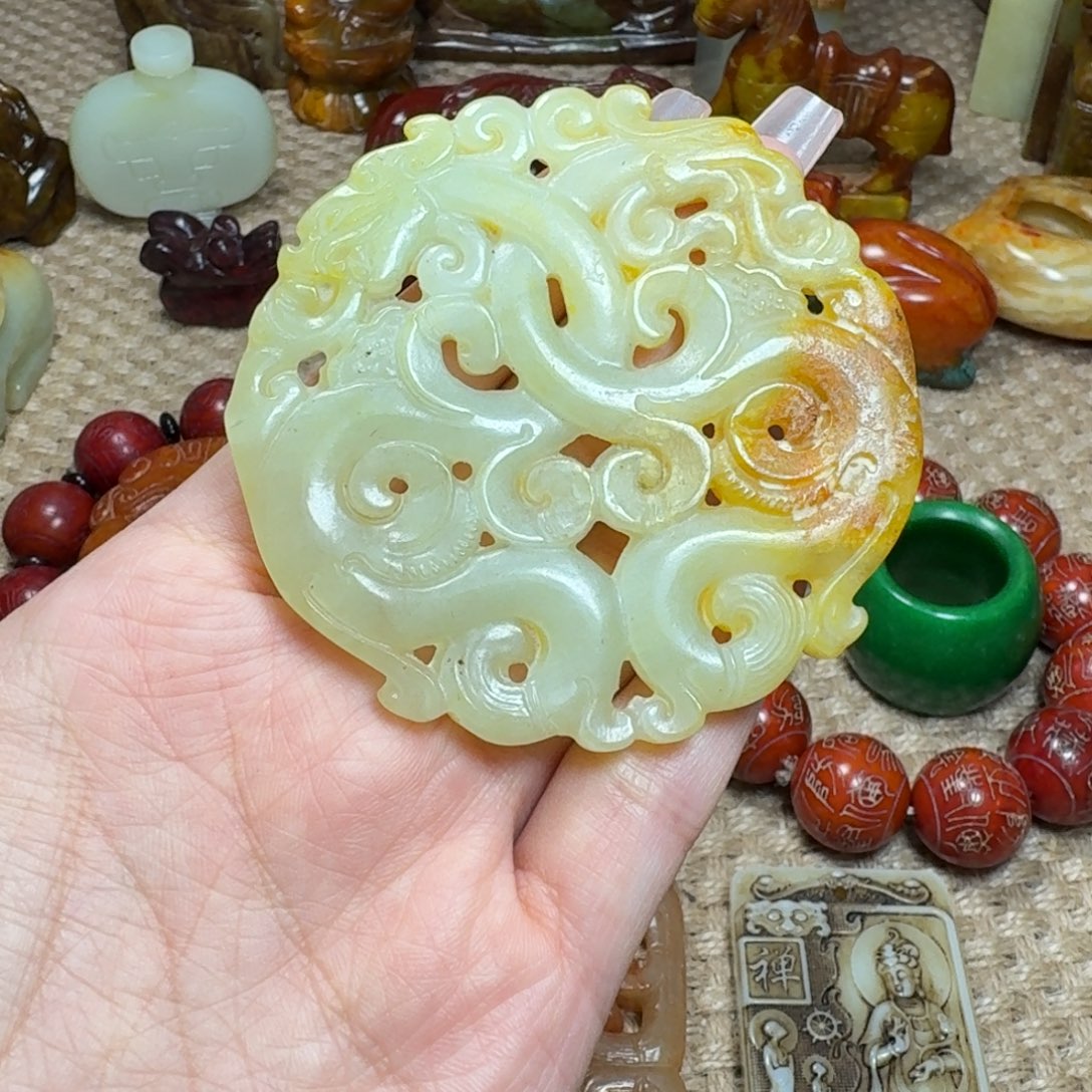 吊坠白玉菩提挂件