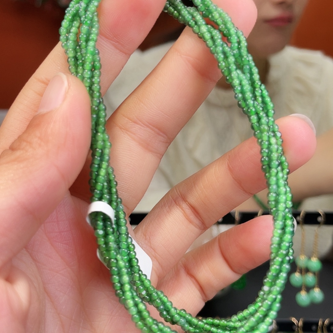 翡翠未镶嵌耳饰饰品