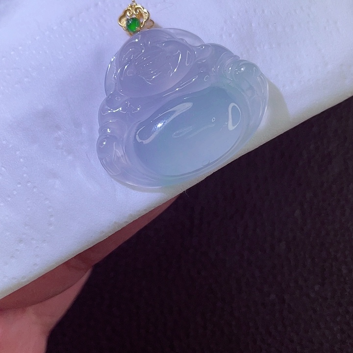 翡翠18K金镶嵌颈饰翡翠