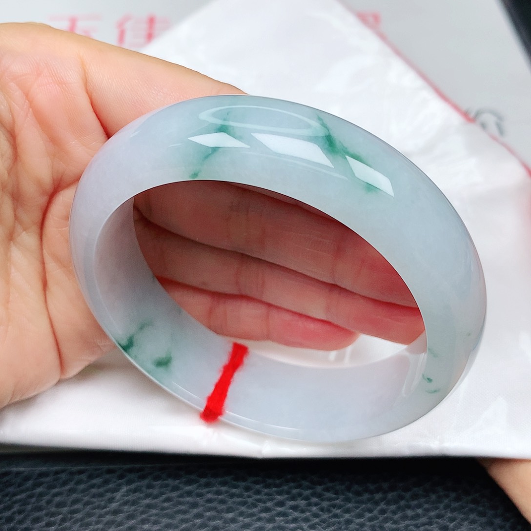 未镶嵌手镯翡翠冰胶兰花轮胎6