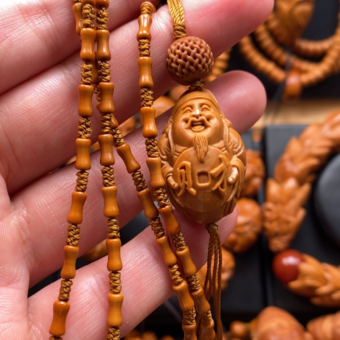 橄榄核手串财神链子