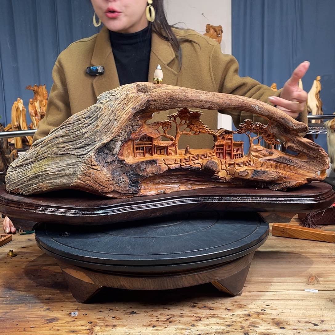 柏木（崖柏）山水倒流香送两盒香