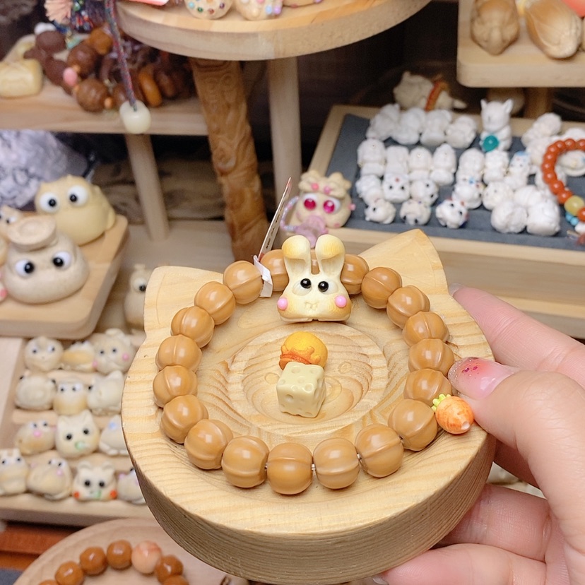 【闪购商品】木果*金蟾兔兔手串
