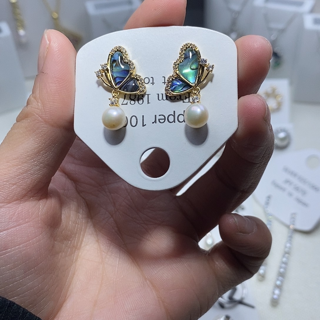 未镶嵌耳饰淡水珍珠