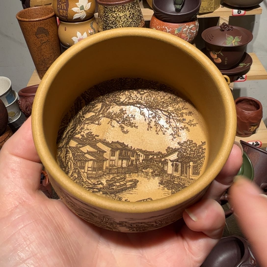 紫砂茶杯宜兴紫砂主人杯