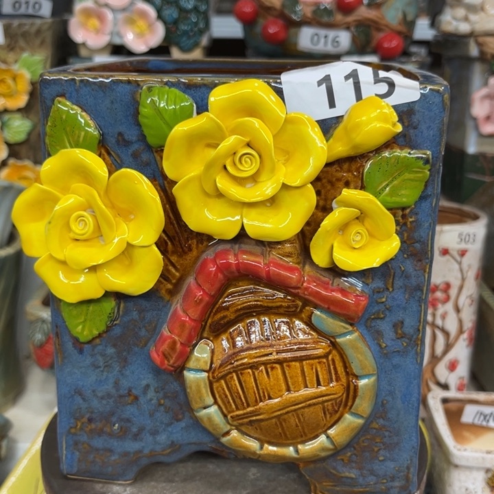 紫砂花盆粗陶材质多肉花盆