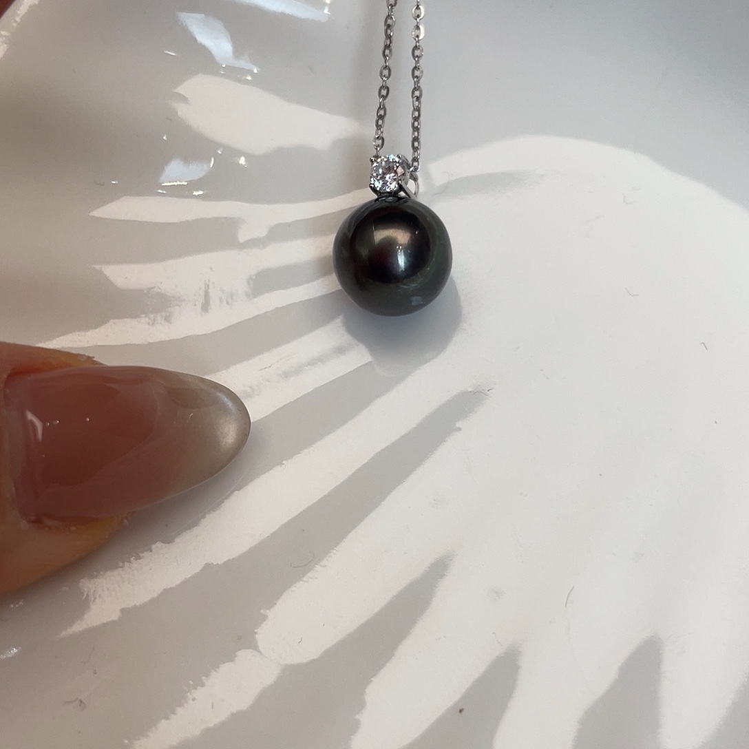 海水珍珠吊坠(赠链)18K金镶嵌