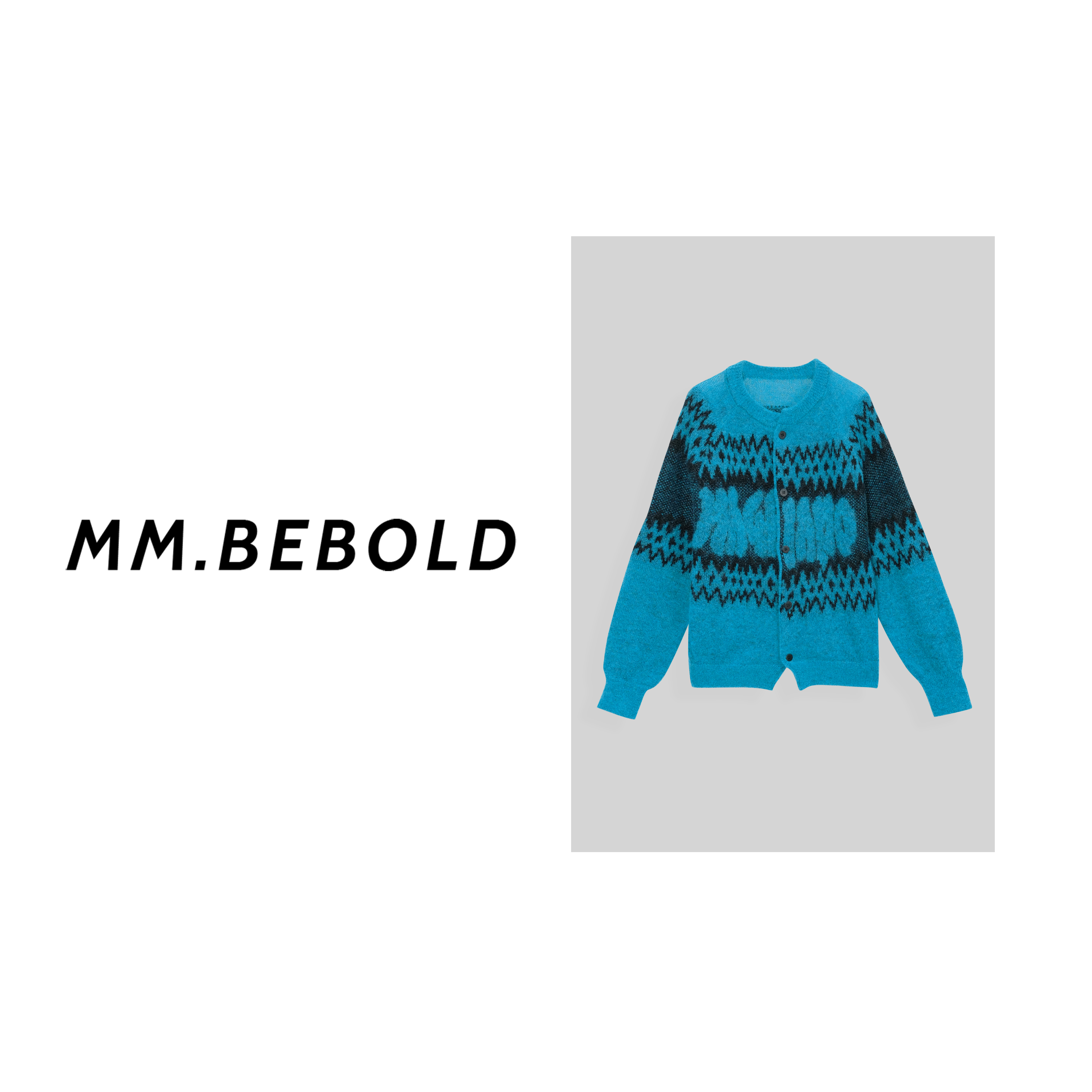 【蓓蓓精选】凌晨 提花长袖慵懒风针织开衫LJL25421