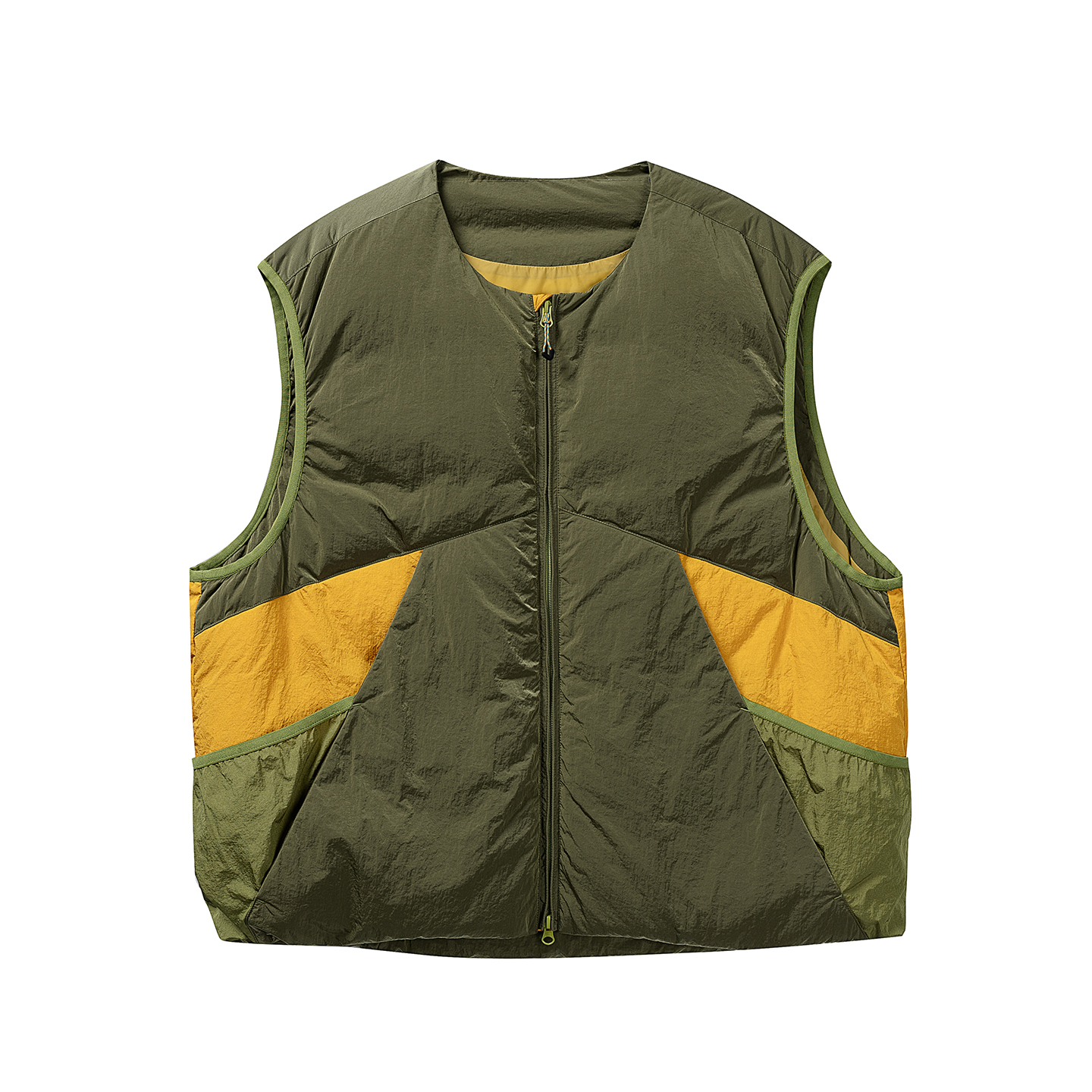 MY6811户外男女同款时尚拼色羽绒马甲