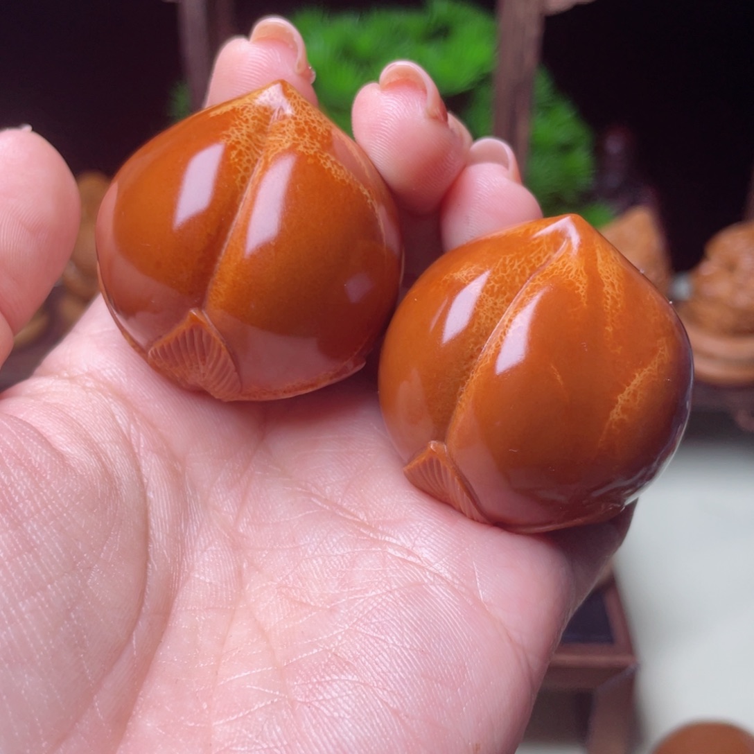 吊坠橄榄核寿桃手球3.3